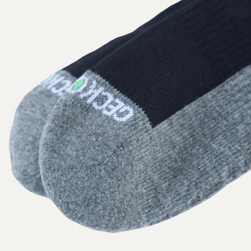 LEAKDRY Merino Wool Thermal Waterproof Socks Knee High Black&Grey