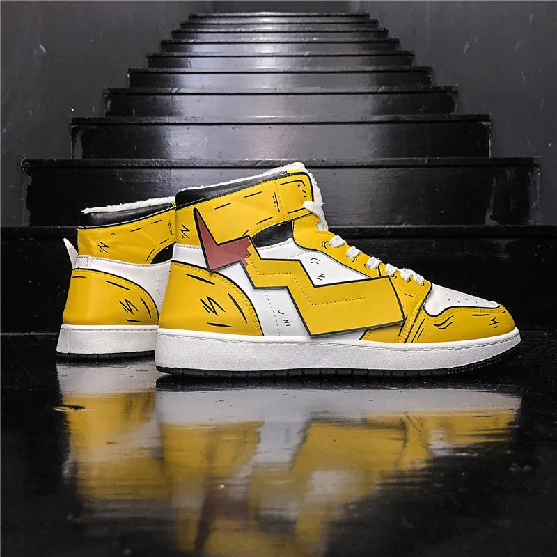 Limited Graffiti Lightning High Top Trendy Street Sneakers