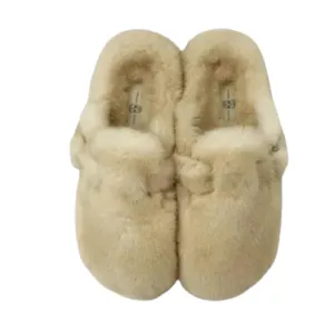 Luxe Mink Clog - Cream