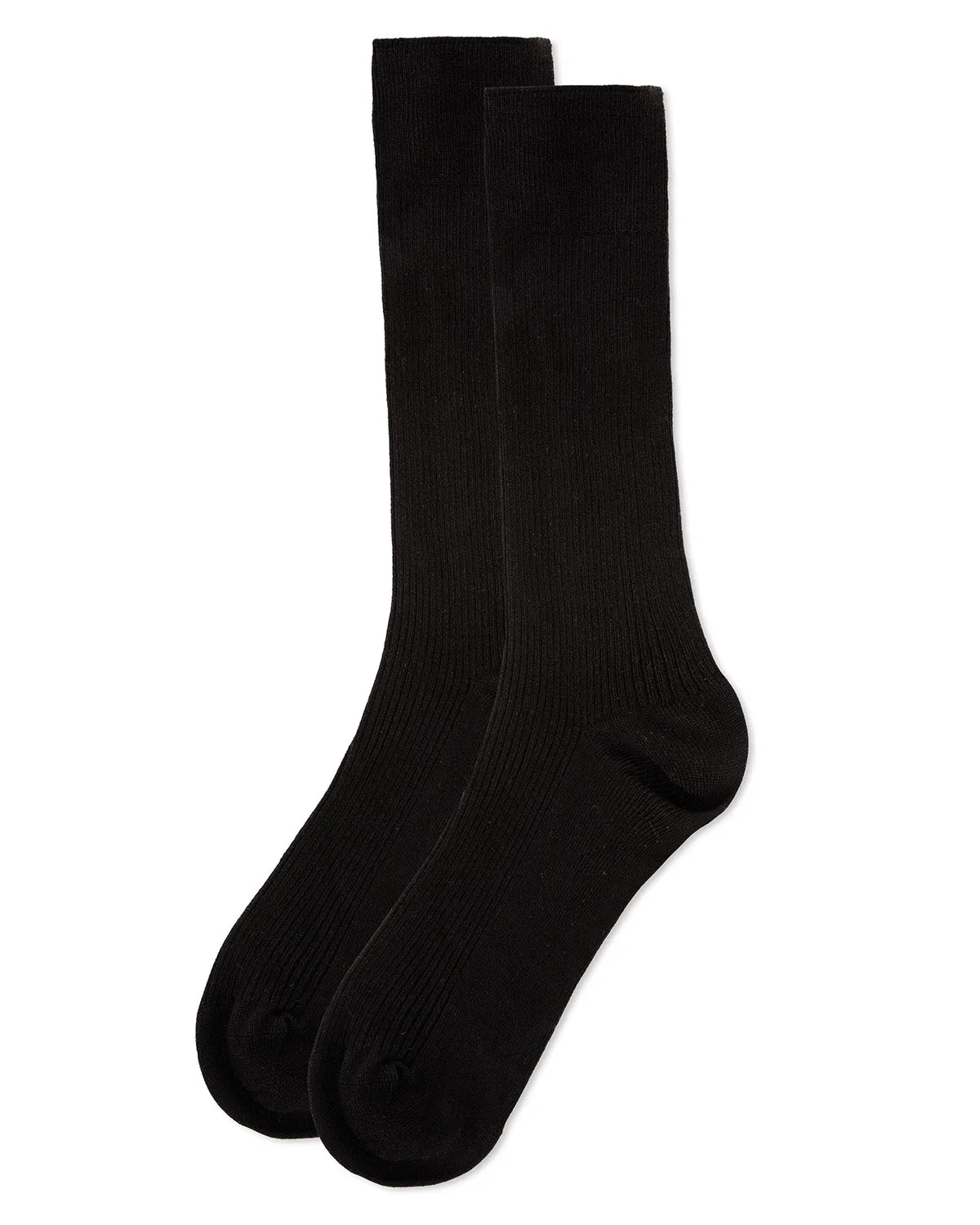 Men's Modal Durable and Flexible Pin Rib Crew Sock