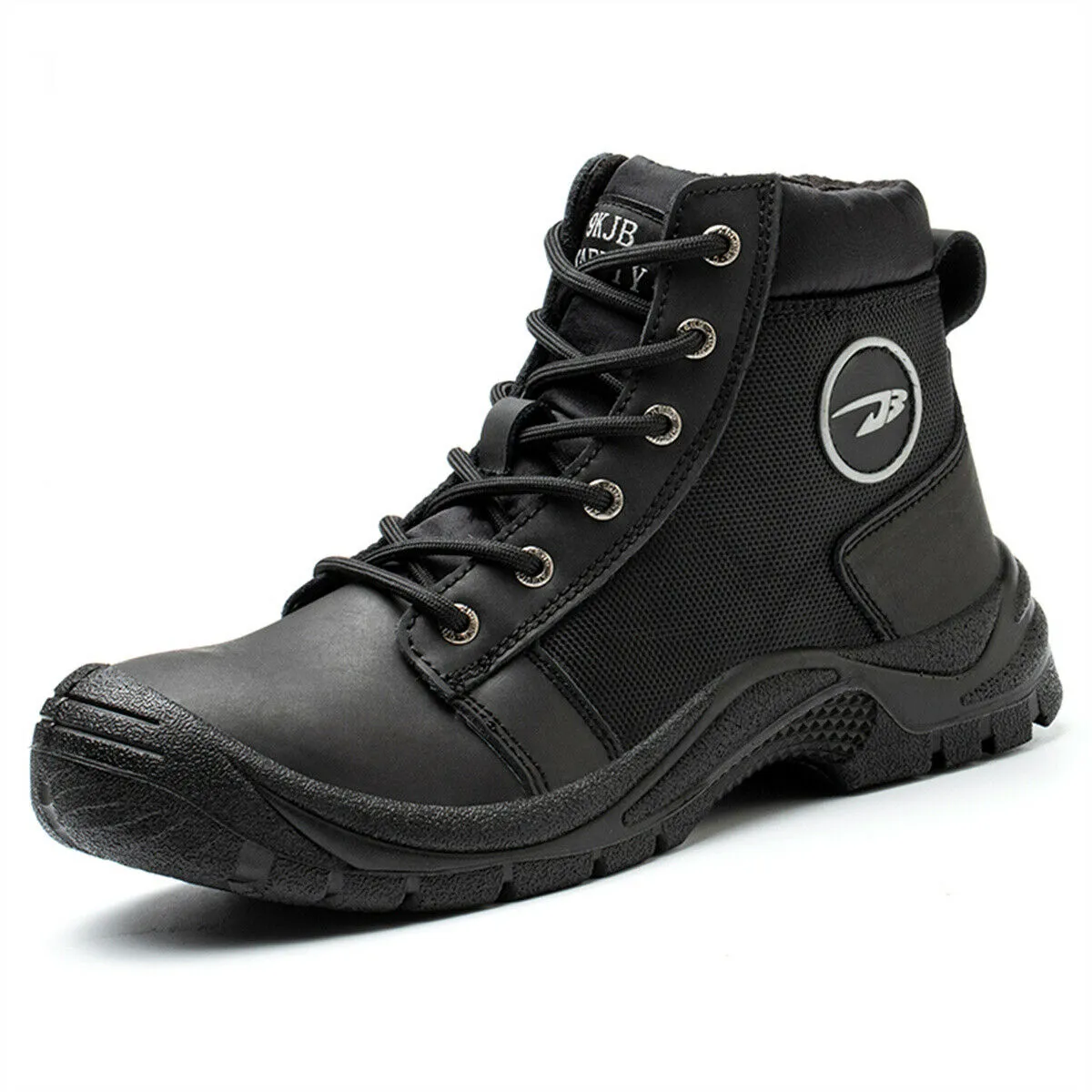 Men's Work Boots Composite Toe Waterproof Slip Leather Non-Slip Steel Toe Boots