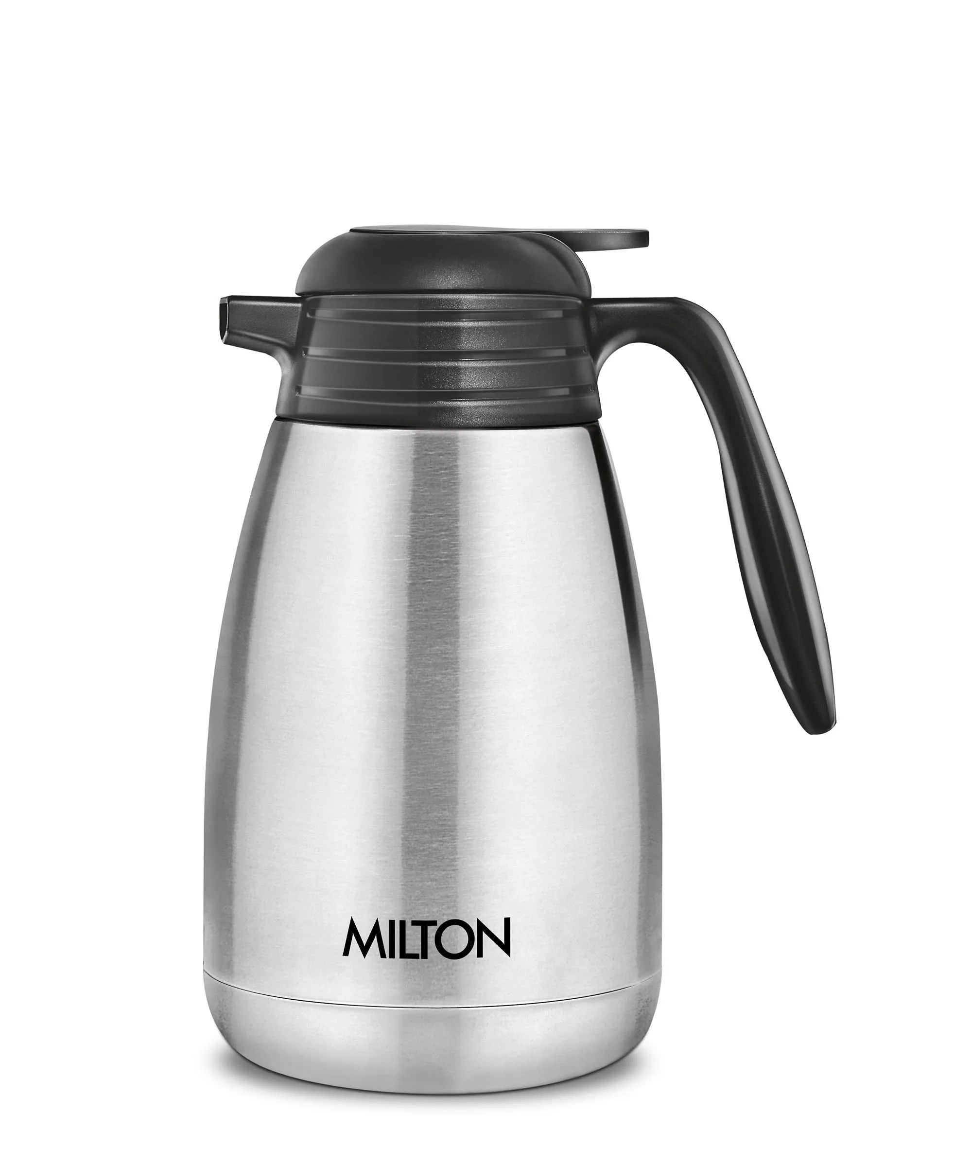 Milton Thermosteel Carafe Flask Tea/Coffee Pot Tea/Coffee Pot, 1000 ml, Silver & Thermosteel Carafe for 24 Hours Hot or Cold, 1500 ml, Silver