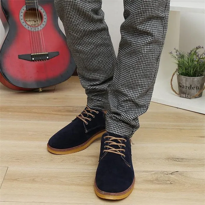 New Arrival Men's England Style Solid Dull Polish Flats Shoe Male Plain Low Fashion Shoes