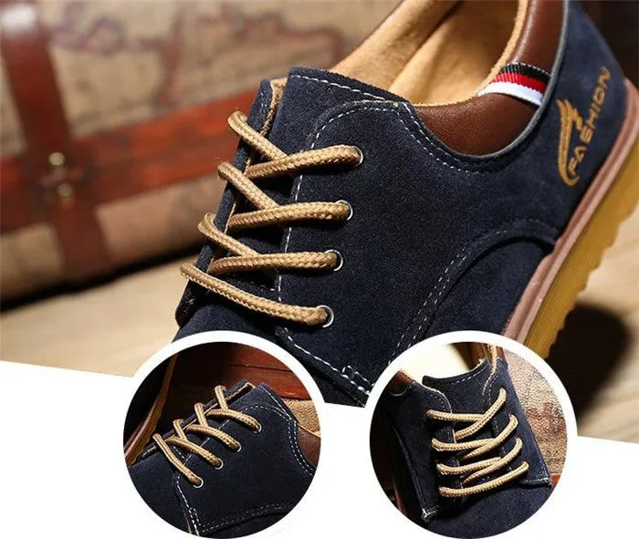 New Arrival Men's England Style Solid Dull Polish Flats Shoe Male Plain Low Fashion Shoes