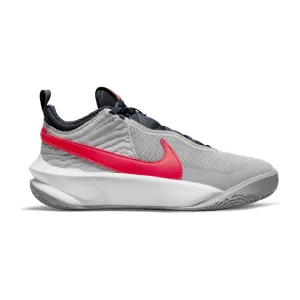 Nike Kid's Team Hustle D 10 Shoes - Grey / Red