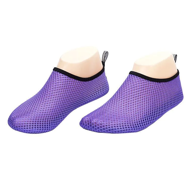 Non-Slip Mesh Diving Socks with Soft Bottom for Adults - Ideal Beach and Snorkeling Footwear