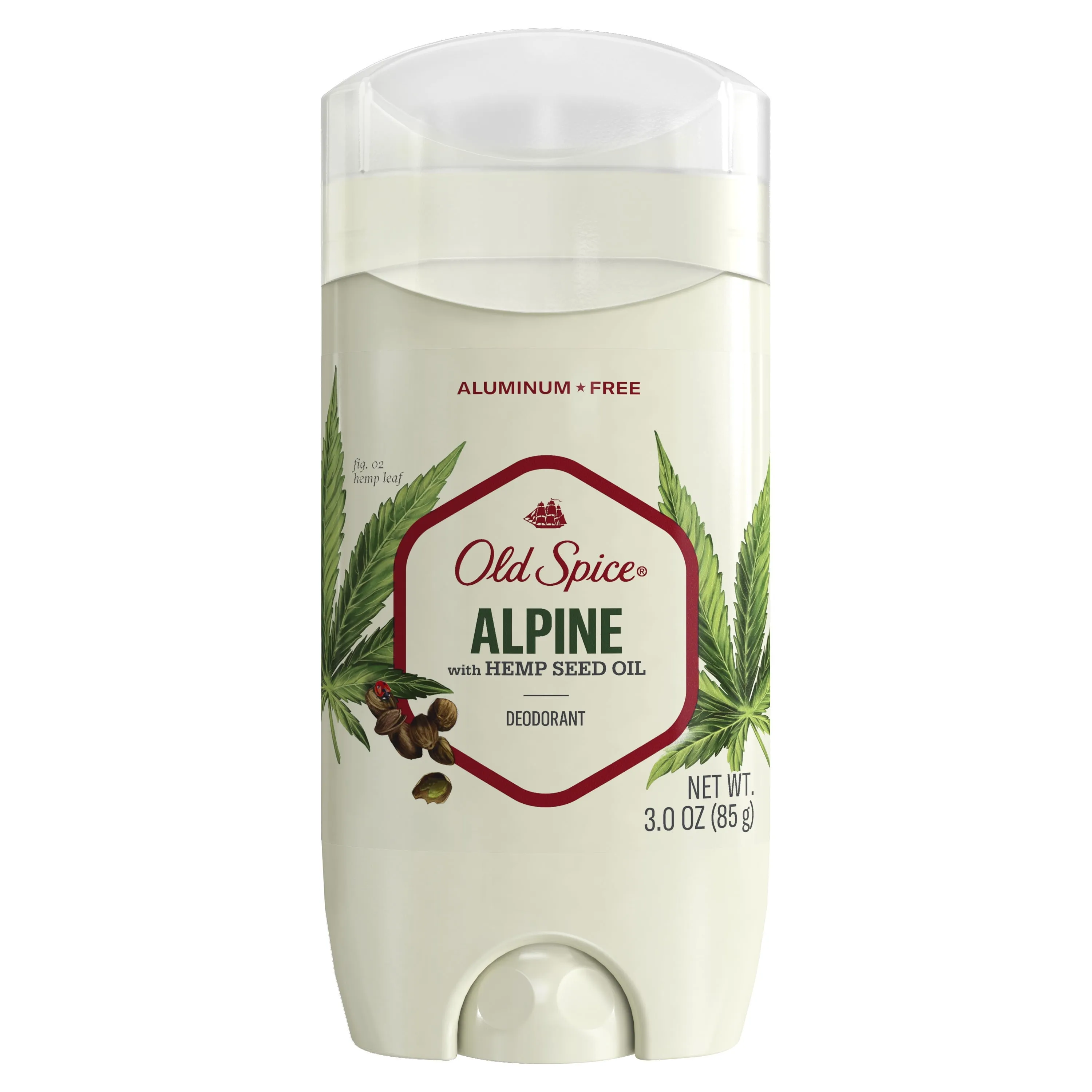 Old Spice Men's Deodorant Alpine with Hemp Oil, Aluminum-Free, 3 oz