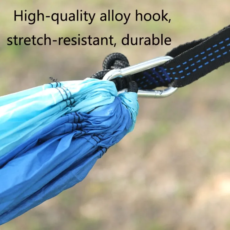 Outdoor Hammock Nylon Parachute Cloth Travel Camping Swing, Style: 3m x 2m (Red Sky Blue)