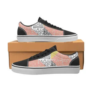 Patchwork, Women's Lace-Up Canvas Sneakers