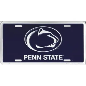 Penn State Embossed Metal License Plate