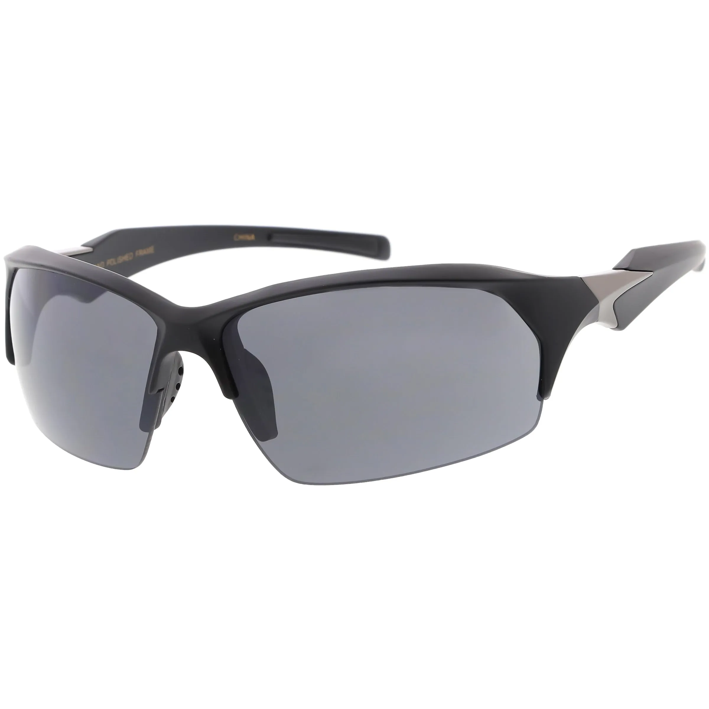 Performance Sports Tech TR-90 Half Frame Wrap Around Sunglasses C803