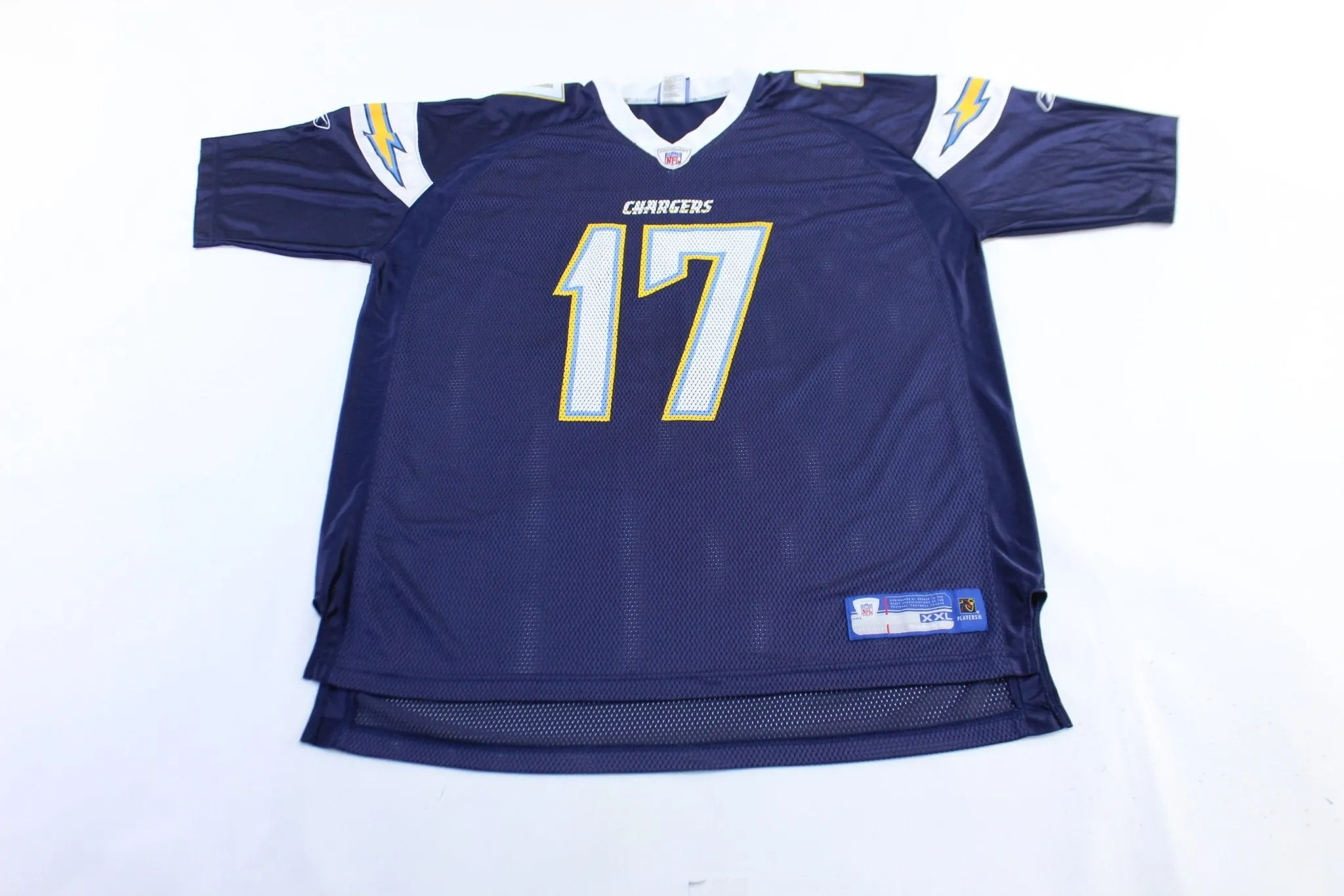 Reebok Logo San Diego Chargers Phillip Rivers Football Jersey