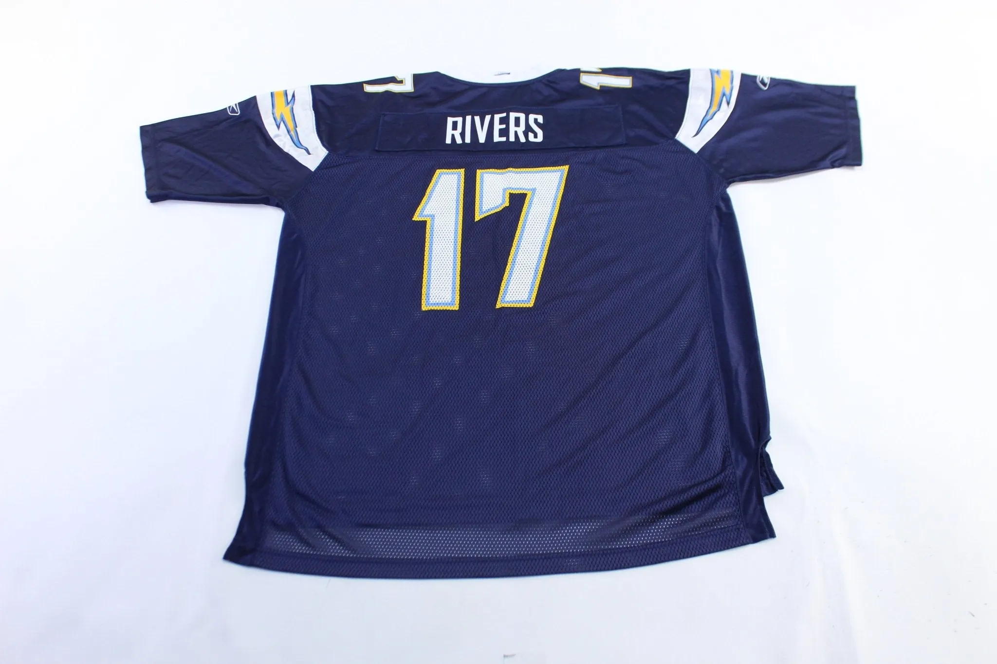 Reebok Logo San Diego Chargers Phillip Rivers Football Jersey