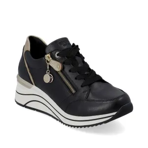 Remonte D0T03-01 Black Combination Womens Casual Comfort Sporty Shoes