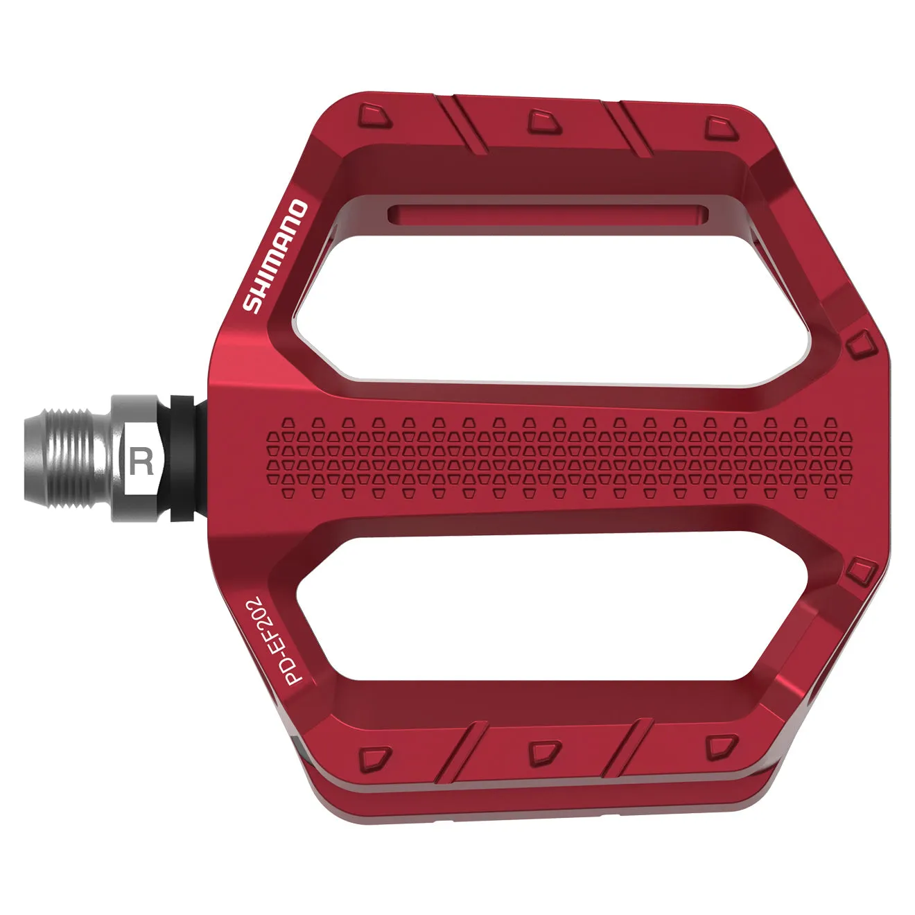 Shimano Flat Pedal PD-EF202 (Red)