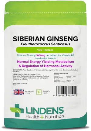 Siberian Ginseng 1000mg Tablets