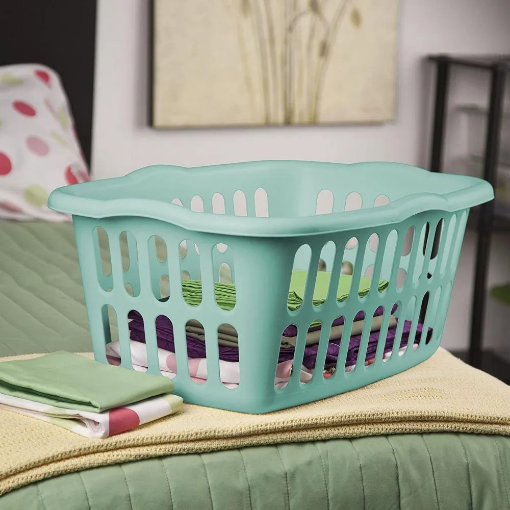 Sterilite 53L Laundry Basket Aqua