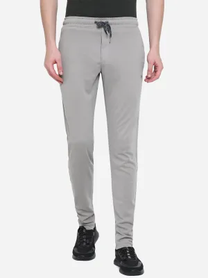 Stone Grey Solid Slim Fit Track Pant | JadeBlue