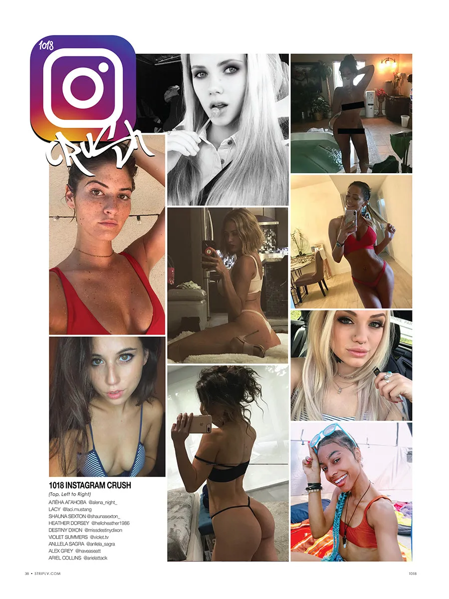 STRIPLV Digital Issue 1018 with Scarlett Lillia, Bradley Cooper, Tom Hardy, Anllela Sagra, Tori Black, Sting, Shaggy, Everclear, Алёна Аганова, Carlotta Champagne, Veronica LaVery, Violet Summers and more.