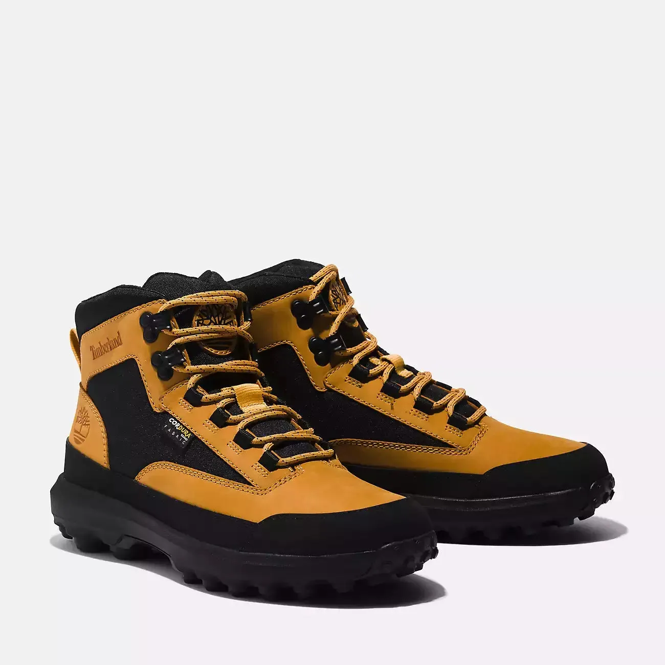 Timberland Men's Converge Mid Lace Up Boot Shoes - Wheat / Black Nubuck