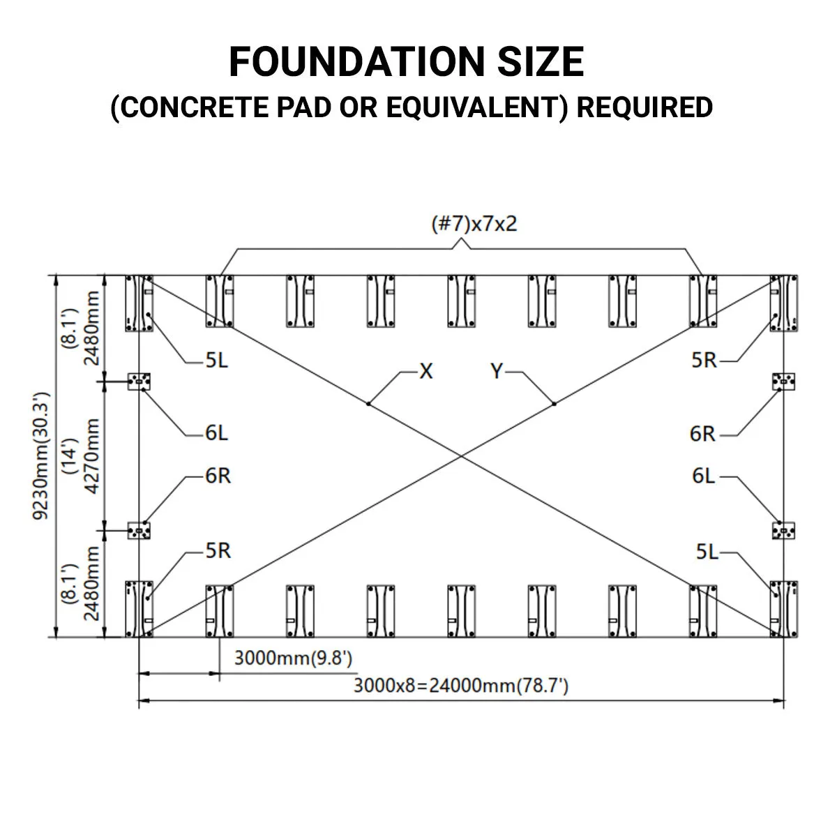 TMG Industrial 30' x 80' Dual Truss Storage Shelter with Heavy Duty 17 oz PVC Cover & Drive Through Doors, TMG-DT3081