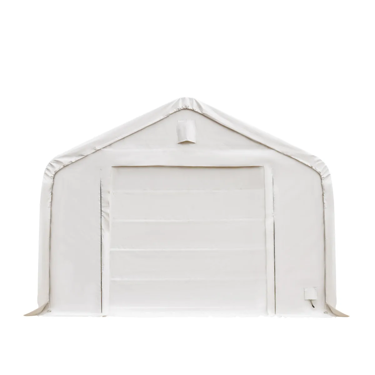 TMG Industrial Pro Series 20' x 63' Dual Truss Storage Shelter with Heavy Duty 17 oz PVC Cover & Drive Through Doors, TMG-DT2064-PRO