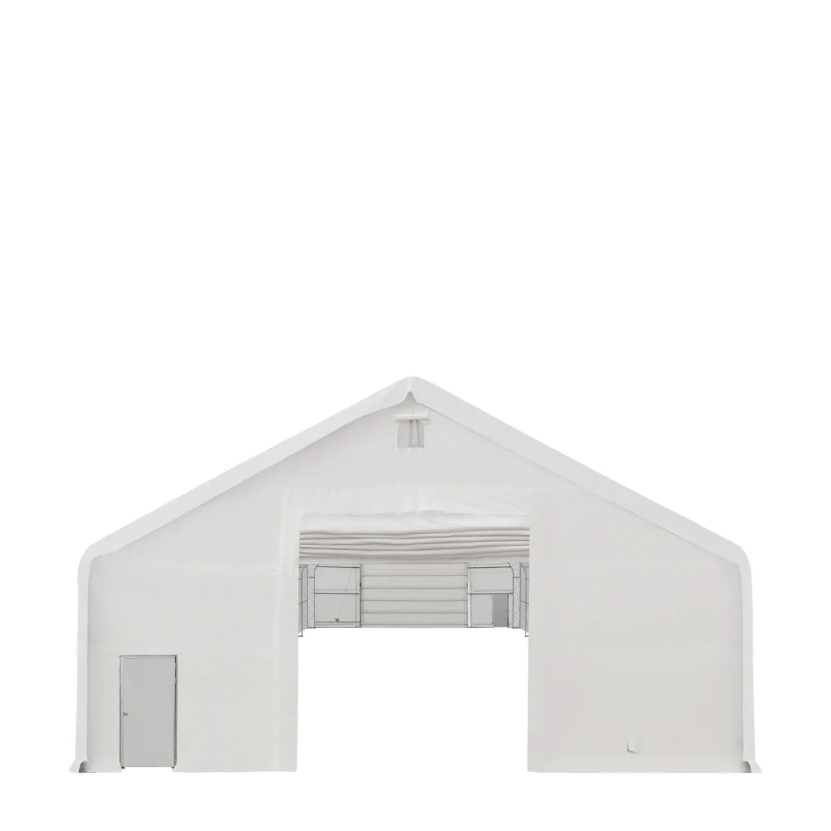 TMG Industrial Pro Series 40' x 60' Dual Truss Storage Shelter with Heavy Duty 21 oz PVC Cover & Drive Through Doors, TMG-DT4063-PRO(Previously TMG-DT4060-PRO)