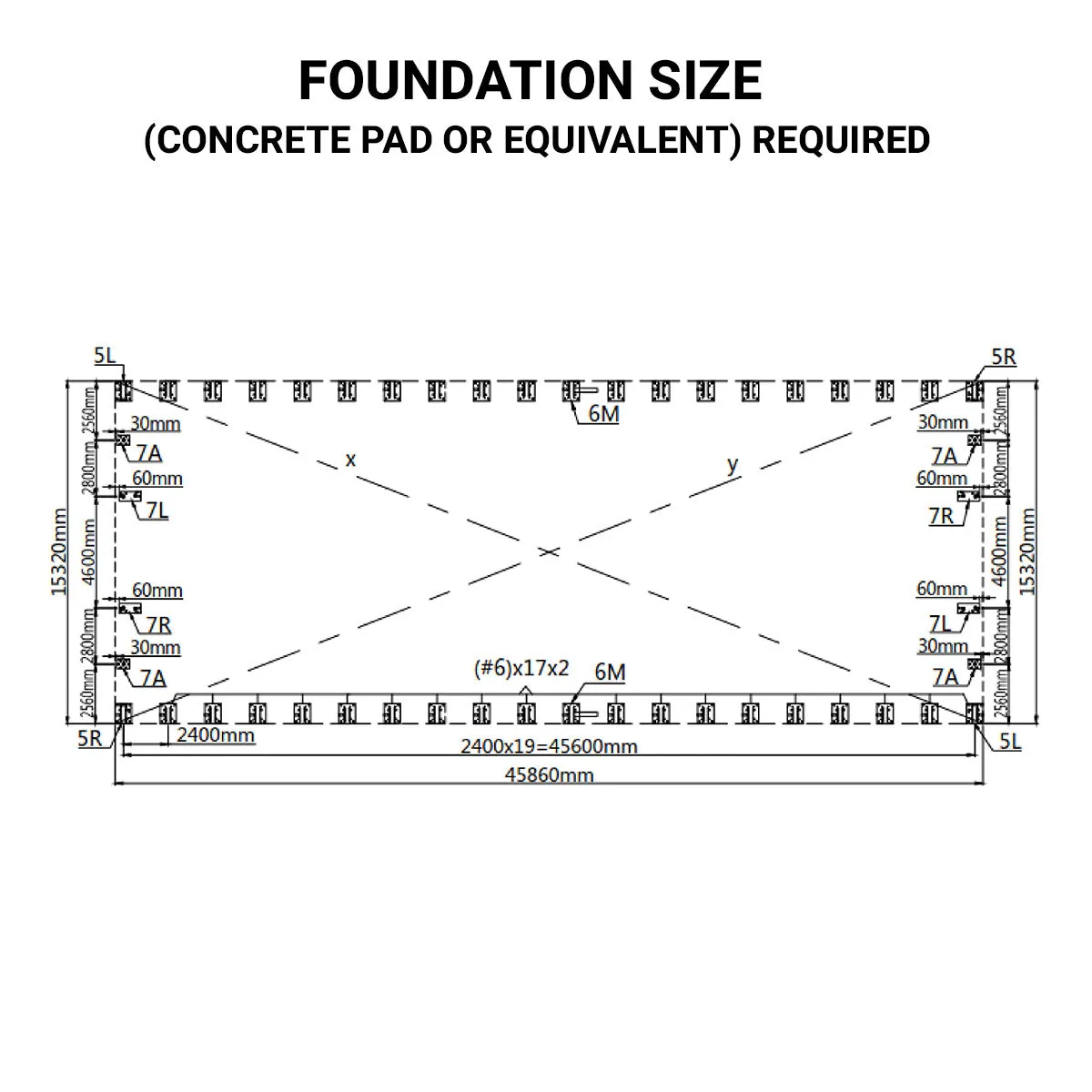 TMG Industrial Pro Series 50' x 150' Dual Truss Storage Shelter with Heavy Duty 32 oz PVC Cover & Drive Through Doors, TMG-DT50150-PRO