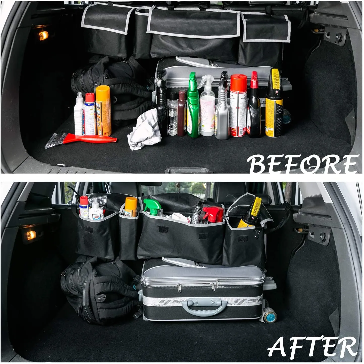 Trunk Organizer for Car, Car Backseat Organizer