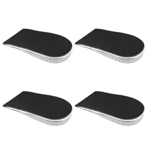 US 2-4 Pairs Men Women Invisible Height Increase Insoles Heel Lift Taller Pad