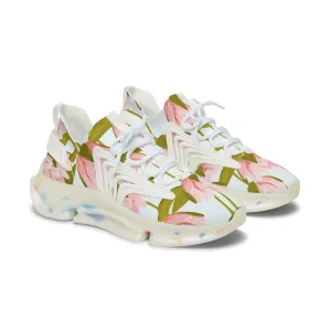 Water Lily Flower Women's Mesh Sneakers