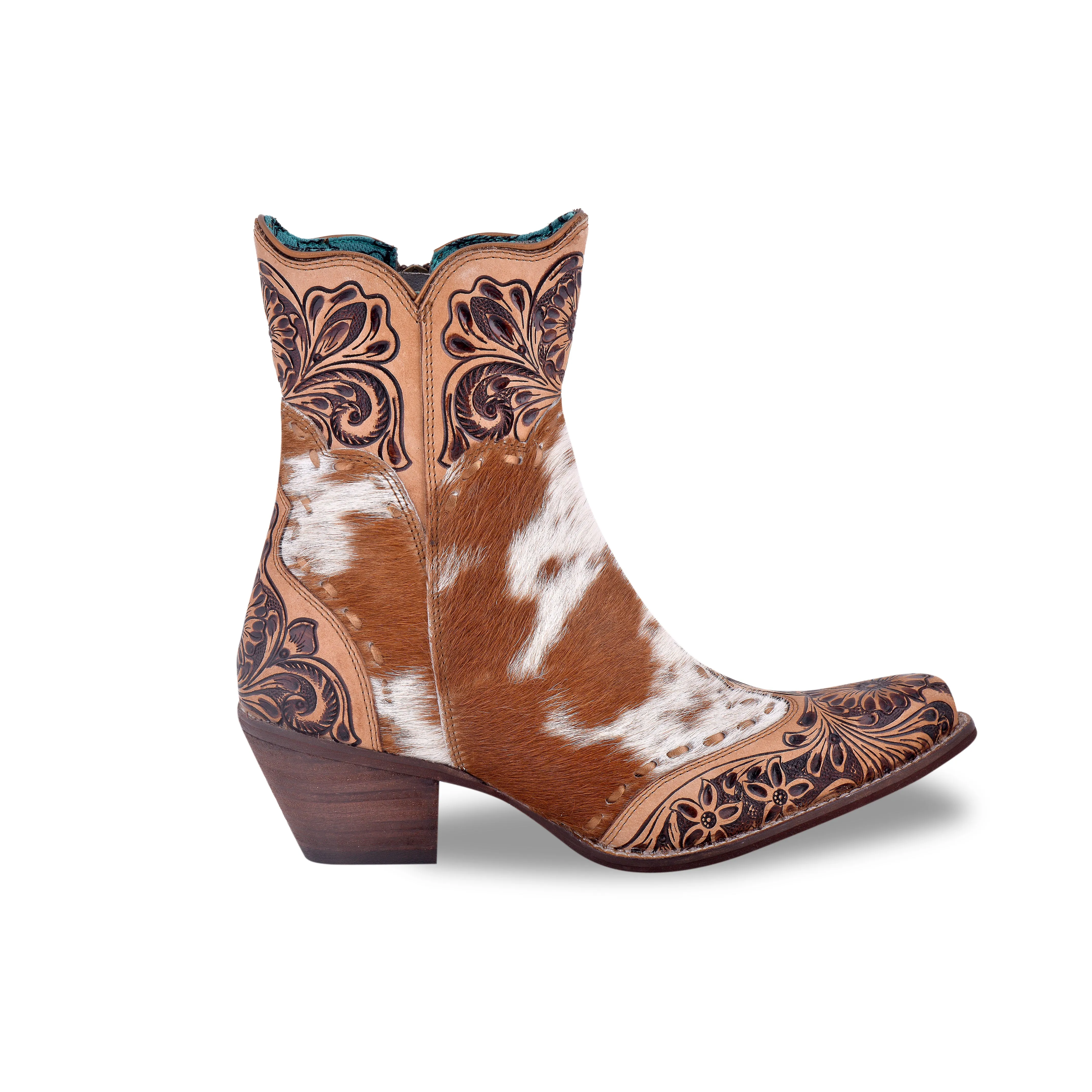 Winchester Hair-on Hide & Hand-tooled Boots