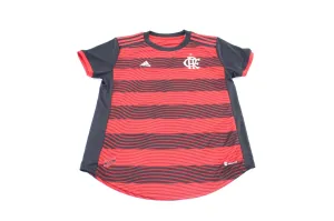 Women's Adidas Embroidered Logo Flamengo Striped Soccer Jersey