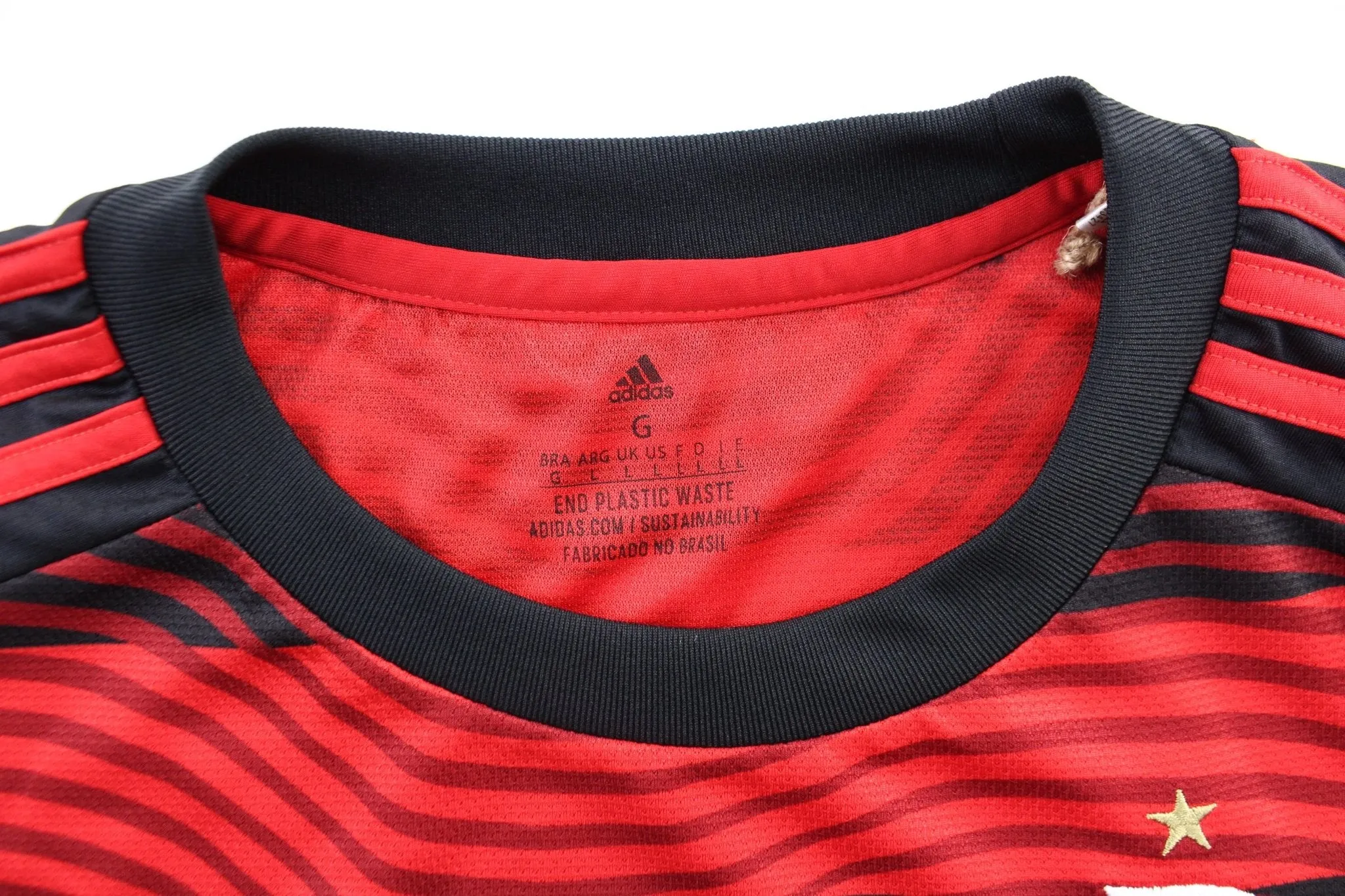 Women's Adidas Embroidered Logo Flamengo Striped Soccer Jersey