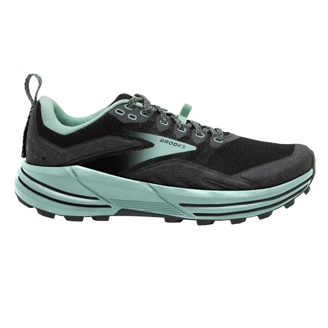 Womens Brooks Cascadia 16 - Black / Ebony / Yucca