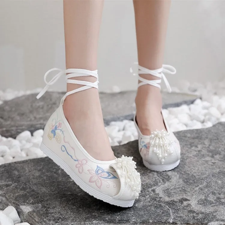 Women's For Han Chinese Clothing Invisible Canvas Shoes