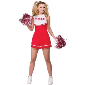 Womens High School Cheerleader Fancy Dress Halloween Costume