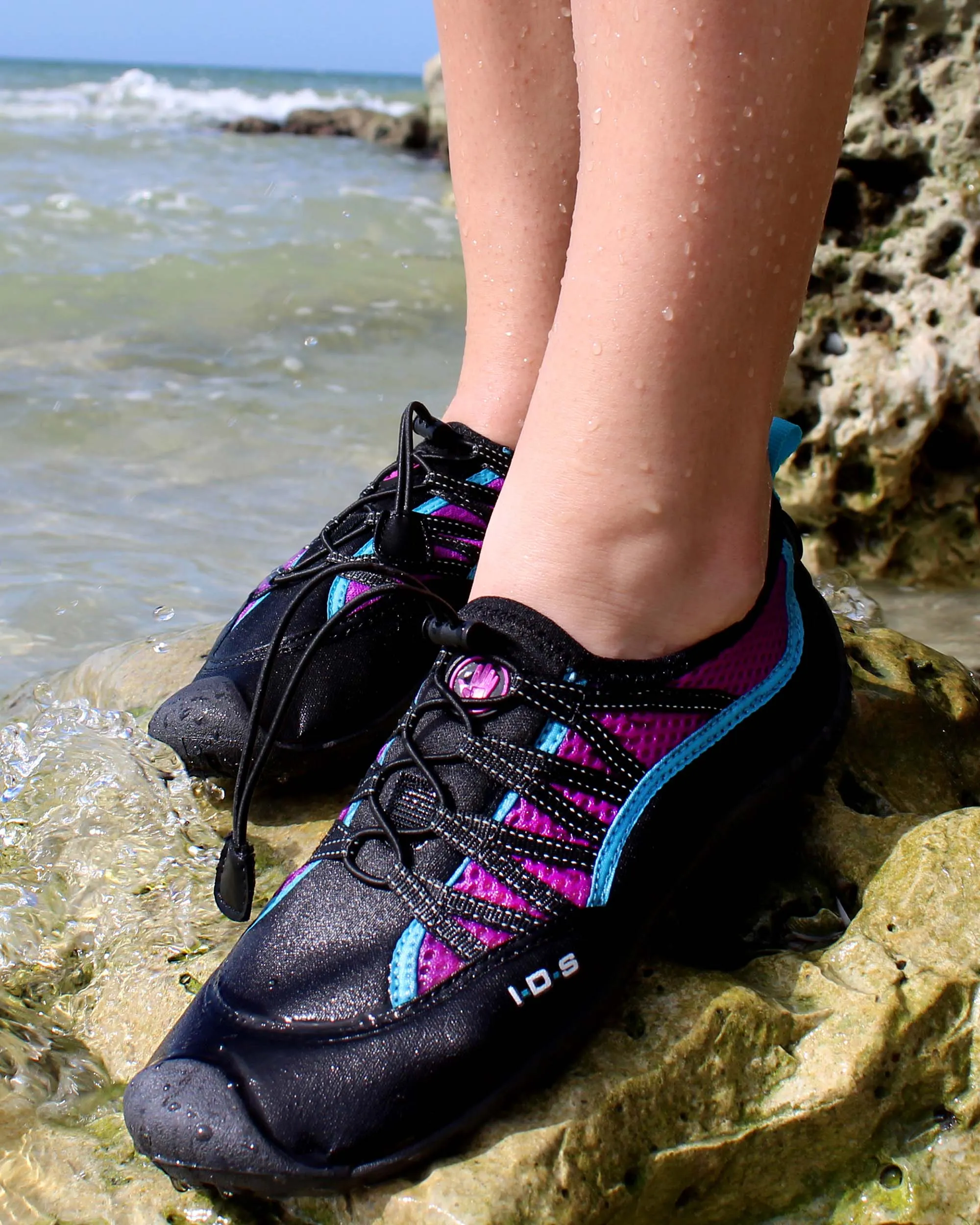 Women's Sidewinder Water Shoes - Black/Oasis Purple