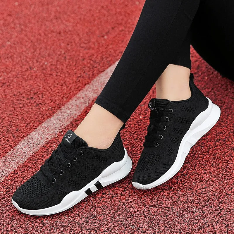 Women's sporty breathable running tennis flat loafers