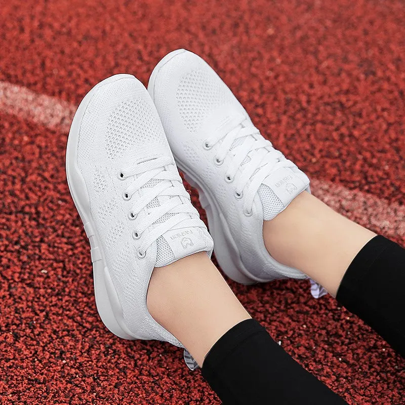 Women's sporty breathable running tennis flat loafers